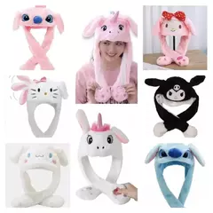 Gorro peluche con orejas que se paran con luz