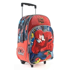 Mochila con carro 16" con bolsillo Spiderman - comprar online