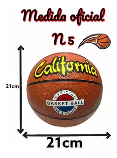 Pelota de Basket N*5 CALIFORNIA