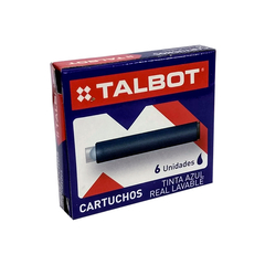 Cartucho TALBOT Caja x 6 Azul