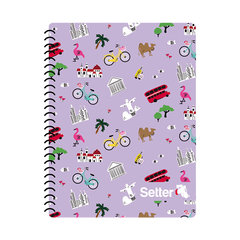 Cuaderno SETTER City Life Espiral A4 x 80 Hojas - comprar online