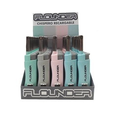 Chispero Recargable C/Llama Flounder Color Pastel xUnidad