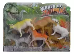 Animales x6 WORLD OF ANIMAL