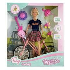 Muñeca TINY con Bicicleta en Caja