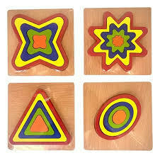 Puzzle Encastre figuras de Madera