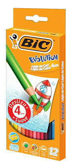 Lapices BIC Evolution COLORING 4 mm x 12 Largos