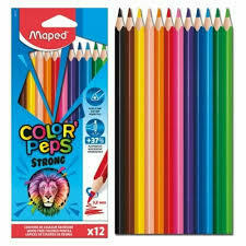 Lapices MAPED Color Peps STRONG x 12 Largos