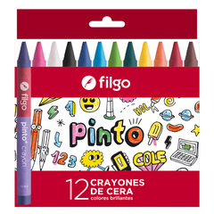 Crayones de Cera FILGO x 12 Colores