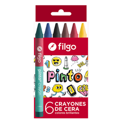 Crayones de Cera FILGO x 6 Colores