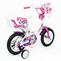 Bicicleta Infantil Rodado 16 Blanco y Rosa - comprar online