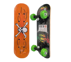 Skate Mini Madera Dibujo Doble Cara - comprar online