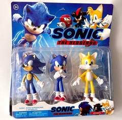 Muñeco SONIC x 3u. en blister