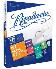 Repuesto Rivadavia c/ banda reforzada x288 hojas - comprar online