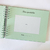Kit Livro e Caderneta Minimalista Verde