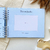 Kit Livro e Caderneta Minimalista Poá Azul - comprar online