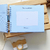 Kit Livro e Caderneta Minimalista Linho Azul na internet