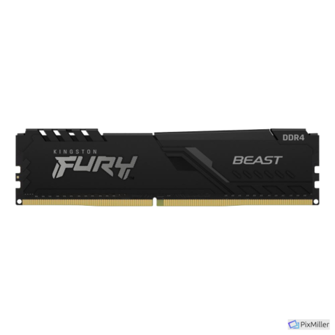 Memoria PC Fury DDR4 8GB 3200 Beast Negra 8 Gbit