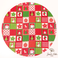 capa para base de MDF • natal • patchwork