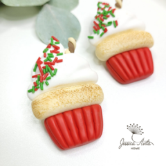 Porta guardanapo biscuit • cupcake natal