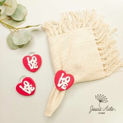 Porta guardanapo biscuit • love - comprar online