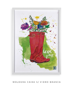 Leve Paz - Isaías 52:7 - Quadro Decorativo - Haba Poster