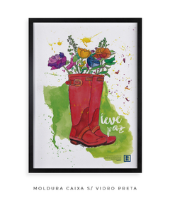 Leve Paz - Isaías 52:7 - Quadro Decorativo - Haba Poster