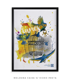 Livres - João 8:36 - Quadro Decorativo - Haba Poster