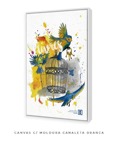 Livres - João 8:36 - Quadro Decorativo - Haba Poster