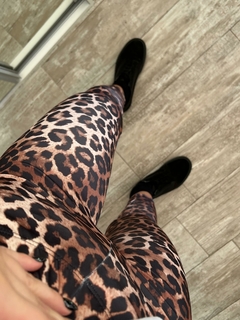 CALZA LYCRA LEOPARDO - comprar online