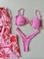 conjunto tomara que caia rosa - Smart Beach 