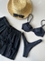 conjunto meia taça preto canelado - Smart Beach 