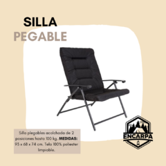 Silla plegable acolchada para jardín