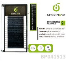 A810 CHERIMOYA Extensión de pestañas pelo por pelo 0.15C MIX (7-13MM) -BH021026