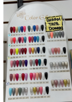 Esmalte charm limit tapa dorada caja arcoiris POR DOCENA