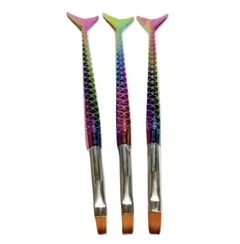 Set X3 Pinceles para GEL Cola Sirena Deco Uñas BB-62 - comprar online