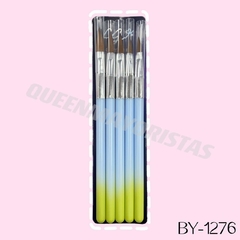 Set pincel acrílico X5pcs city gril BY-1276