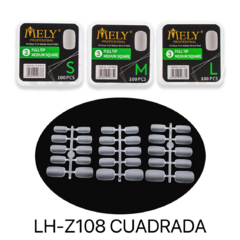 Mely tips cuadrada matte 100pcs LH-z108