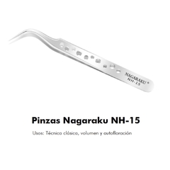 Pinza curva para pestaña NAGARAKU NH-15