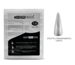 Tips para soft gel Stiletto Prelimado 120 pcs BH001110