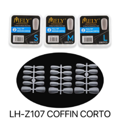 Mely tips coffin corto Matte 100pcs LH-Z107