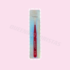 Pinza recta roja para pestaña nagaraku ST-12