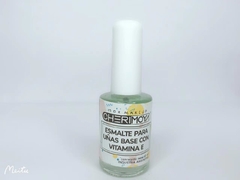 Esmaltes para uñas con base vitamina E 10ml cherimoya