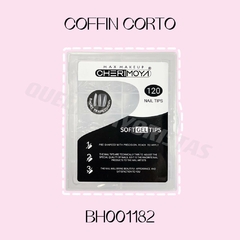 Cherimoya Tips para soft gel Coffin Corto Cristal 120pcs-BH001182