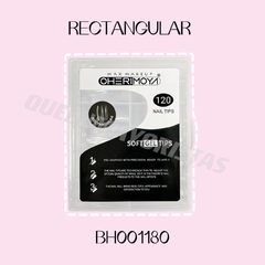 Cherimoya Tips para soft gel Rectangular Cristal 120pcs-BH001180