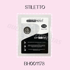 Cherimoya Tips para soft gel Stiletto Cristal 120pcs-BH001178