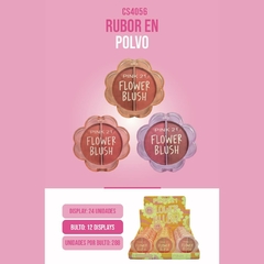 Pink21 flower rubor en polvo doble CS4056