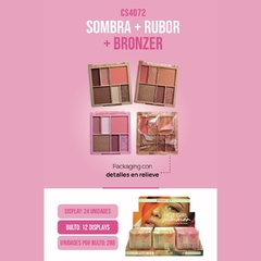 Pink21 hot girl sombra+rubor+bronzer CS4072