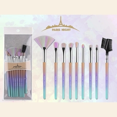 Paris night set de brocha para maquillaje 9pcs 40672