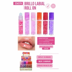 Pink21 with glitter brillo labial c/bolita CS4379