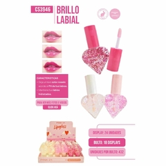 Pink21 brillo labial forma corazon CS3946